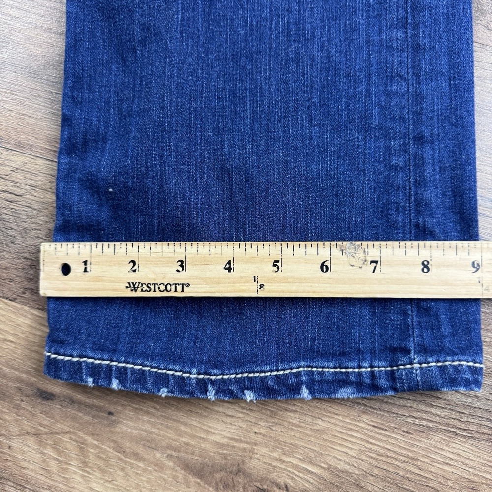 BKE Payton Women's Bootcut Jeans Dark Wash Whiskering 33x31.5 - Picture 9 of 10